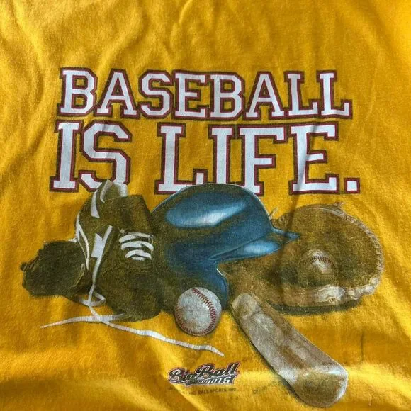 90s Baseball is Life mens graphic t-shirt - Picture 3 of 4